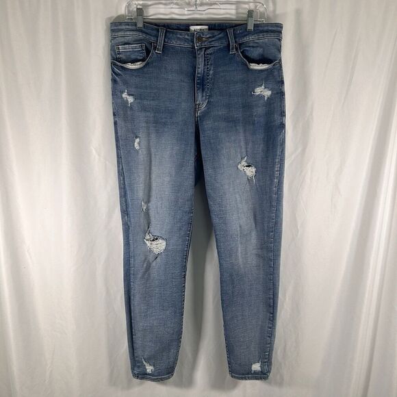 PISTOLA Jeans Women's 33 Mid Wash Blue Denim Stretchy Jeggings High Rise - Picture 1 of 11